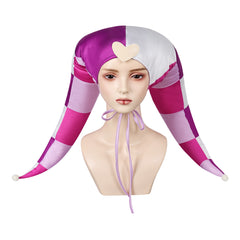 TV Helluva Boss 2 (2024) Fizzarolli Purple Hat Hood Cap Cosplay Hazbin Hotel Halloween Carnival Accessories Props