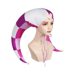 TV Helluva Boss 2 (2024) Fizzarolli Purple Hat Hood Cap Cosplay Hazbin Hotel Halloween Carnival Accessories Props