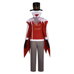 TV Helluva Boss Stolas Red Set Outfits Cosplay Costume Halloween Carnival Suit