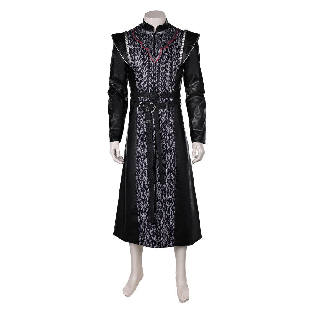 TV House Of The Dragon Season 2 (2024) Daemon Targaryen Black Outfits Cosplay Costume Halloween Carnival Suit