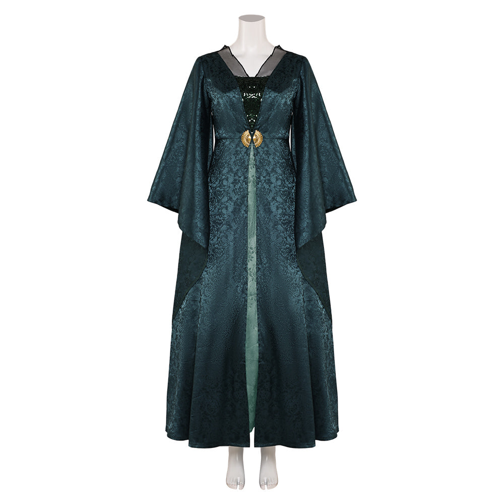 TV House Of The Dragon Season 2 (2024) Helaena Green Dress Outfits Cosplay Costume Halloween Carnival Suit 