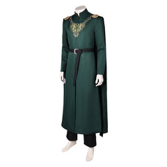 TV House of the Dragon Season 2 (2024) King Aegon Targaryen Green Cloak Outfits Cosplay Costume  Halloween Carnival Suit