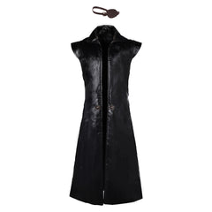 TV House Of The Dragon Season 2 (2024) Prince Aemond Targaryen Black Cloak Outfits Cosplay Costume Halloween Carnival Suit