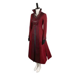 TV House Of The Dragon Season 2 (2024) Rhaenyra Targaryen Red Coat Outfits Cosplay Costume Halloween Carnival Suit 