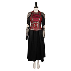 TV House Of The Dragon Season 2 (2024) Rhaenys Targaryen Red Leather Outfits Cosplay Costume Halloween Carnival Suit 