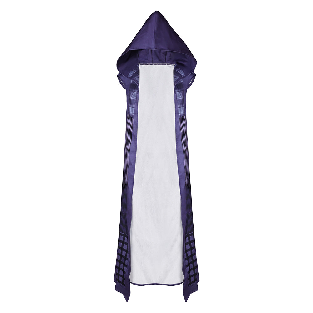 TV The Acolyte (2024) Mae Purple Hood Cloak Coat Cosplay Costume Outfits Halloween Carnival Suit 