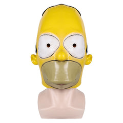 TV The Simpsons Homer Simpson Bart Simpson Mask Cosplay Latex Masks Helmet Masquerade Halloween Party Props 