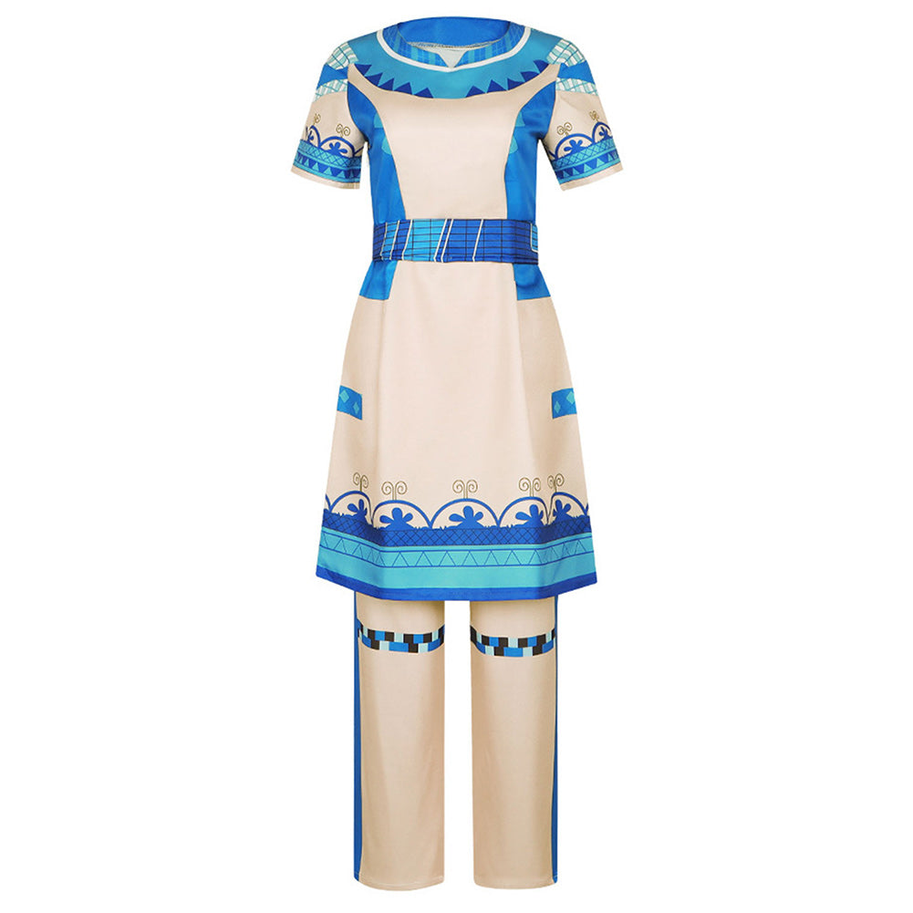 TV What If Season 2 (2023) Kahhori Blue Dress Outfits Cosplay Costume Halloween Carnival Suit