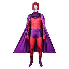 TV X-Men '97 (2024) Magneto Red Jumpsuit Outfits Cosplay Costume Halloween Carnival Suit