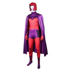 TV X-Men '97 (2024) Magneto Red Jumpsuit Outfits Cosplay Costume Halloween Carnival Suit