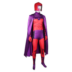 TV X-Men '97 (2024) Magneto Red Jumpsuit Outfits Cosplay Costume Halloween Carnival Suit