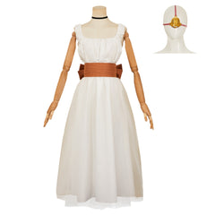 The Ugly Stepsister (2025) Elvira White Dress Dance Class Set Outfits Cosplay Costume