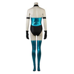 Ultimate Mortal Kombat 3 Kitana Blue Jumpsuit Set Outfits Cosplay Costume