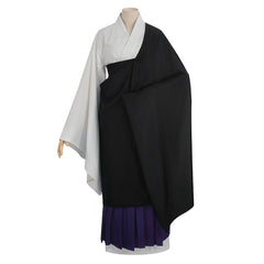 Uraume White Black Robe Monk Set Outfits Cosplay Costume Halloween Suit 