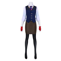 Valorant Chamber Genderbend Blue Vest Set Outfits Cosplay Costume