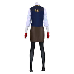 Valorant Chamber Genderbend Blue Vest Set Outfits Cosplay Costume 