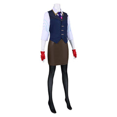 Valorant Chamber Genderbend Blue Vest Set Outfits Cosplay Costume 