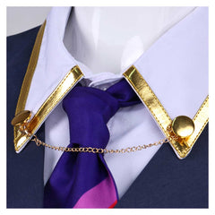 Valorant Chamber Genderbend Blue Vest Set Outfits Cosplay Costume 