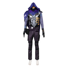 Valorant Omen Blue Purple Set Outfits Cosplay Costume 