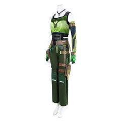 Valorant Skye Green Set Outfits Cosplay Costume 