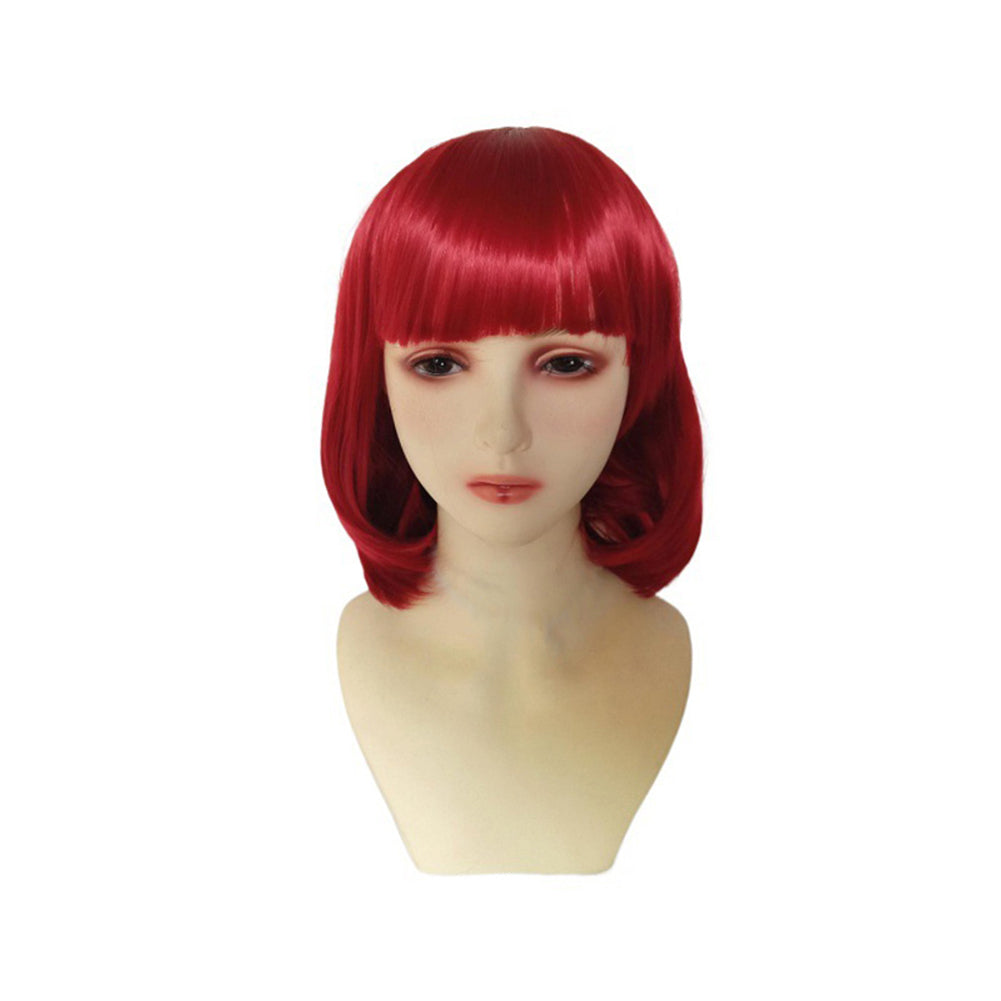  Velma  Cosplay Wig Heat Resistant Synthetic Hair Carnival Halloween Party Props  