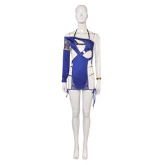 Venus Vacation Prism: Dead Or Alive Xtreme (2025) Monika Blue Swimsuit Outfits Cosplay Costume