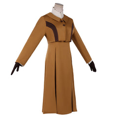 Violet Evergarden Violet Brown Dress Set Outfits Cosplay Costume