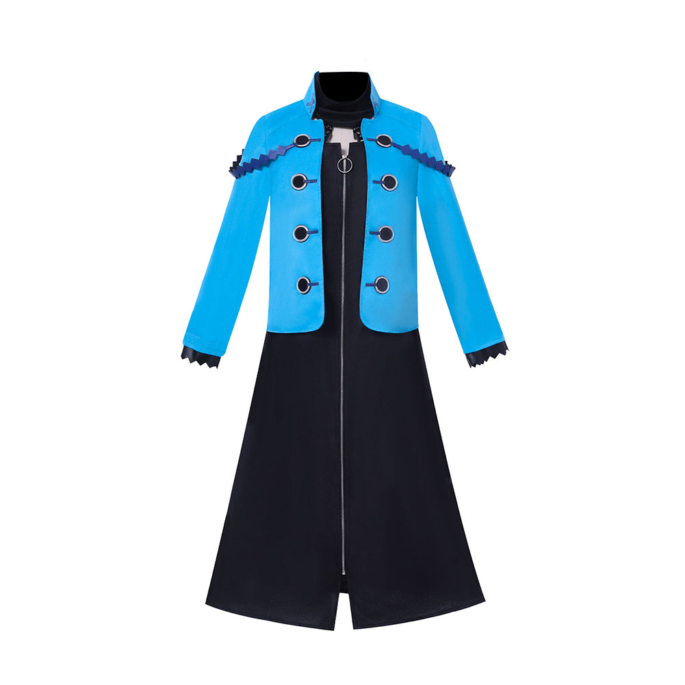 Virgin Punk (2025) Clockwork Girl Ubu Kamigori Blue Jacket Dress Set Outfits Cosplay Costume 