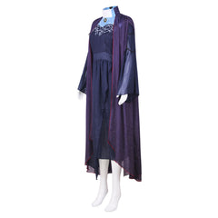 Wanda Vision Agatha Harkness Purple Blue Dress Set Outfits Cosplay Costume