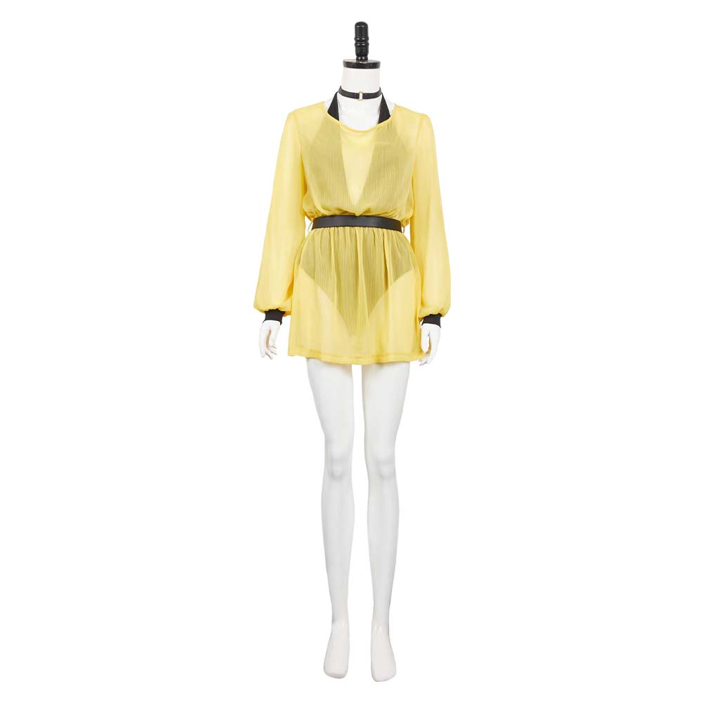 Watchmen Chapter I (2024) Silk Spectre Yellow Outfits Cosplay Costume Halloween Carnival Suit 