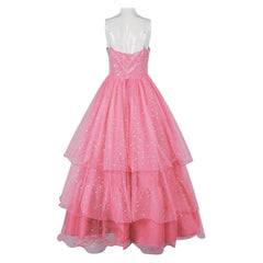 Wicked (2024) Galinda Pink Tulle Dress Outfits Cosplay Costume 