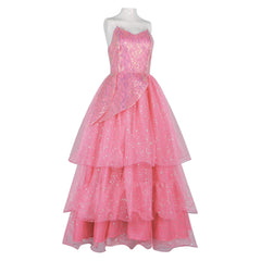 Wicked (2024) Galinda Pink Tulle Dress Outfits Cosplay Costume 