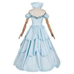 Wicked (2024) Glinda Musical Blue Dress Outfits Cosplay Costume 