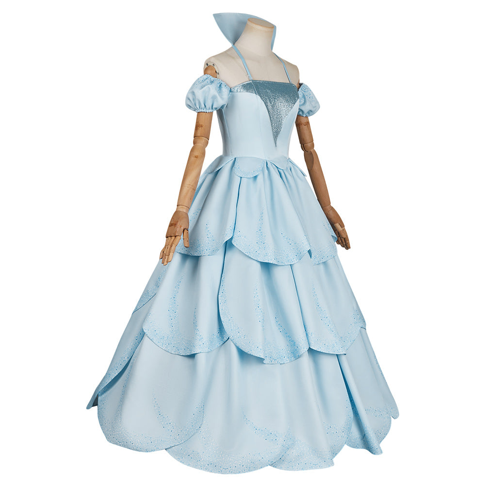 blue dress for baby girl Wicked (2024) Glinda Musical Blue Dress Outfits Cosplay Costume – Coshduk