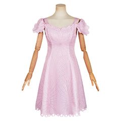 Wicked (2024) Glinda Pink Hole Dress Outfits Cosplay Costume