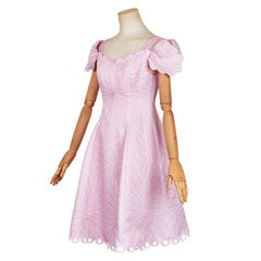 Wicked (2024) Glinda Pink Hole Dress Outfits Cosplay Costume