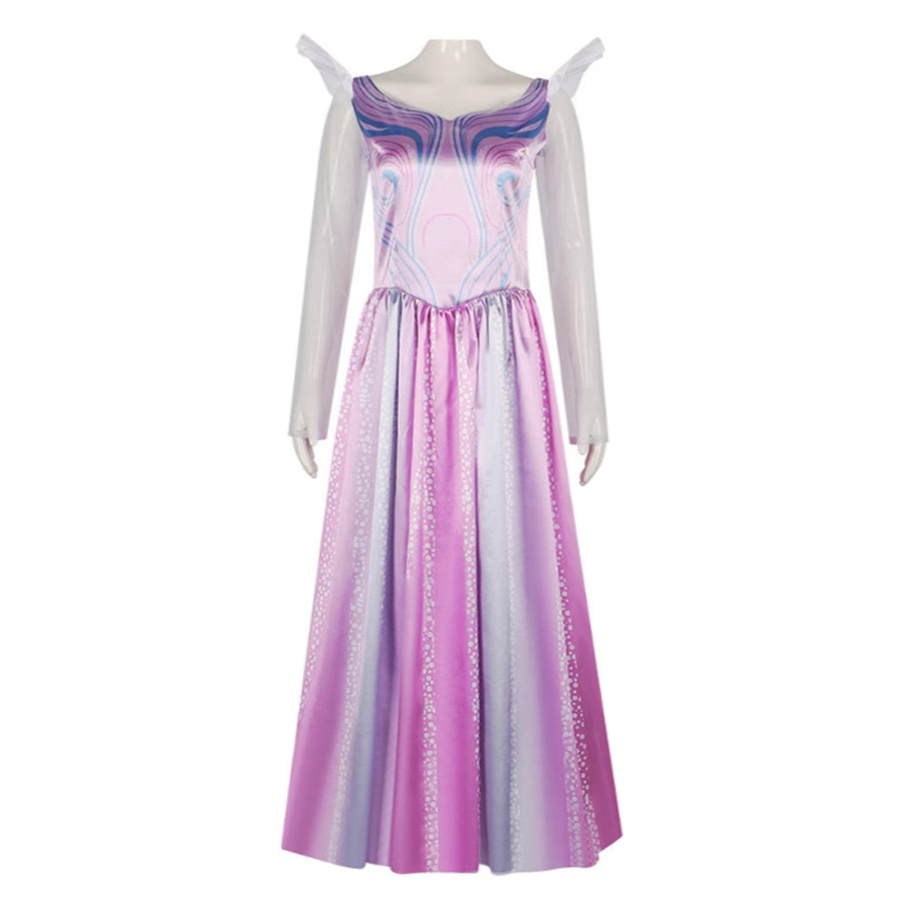 Wicked (2024) Glinda Purple Dress Outfits Cosplay Costume Halloween Carnival Suit 