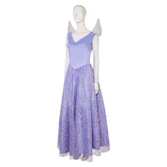 Wicked (2024) Glinda Purple Satin Top Skirt Outfits Cosplay Costume 