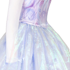 Wicked (2024) Glinda Purple White Dress Outfits Cosplay Costume Halloween Carnival Suit 