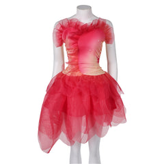 Wicked (2024) Glinda Red Flower Skirt Outfits Cosplay Costume 