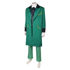 Wicked (2024) The Wizard Green Suit Outfits Halloween Cosplay Costume