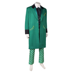 Wicked (2024) The Wizard Green Suit Outfits Halloween Cosplay Costume