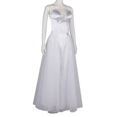 Wicked Glinda White Dress Set Outfits Cosplay Costume Carnival Suit 