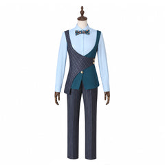 Wicked Men's Green Asymmetric School Uniform Shiz University Outfits Cosplay Costume