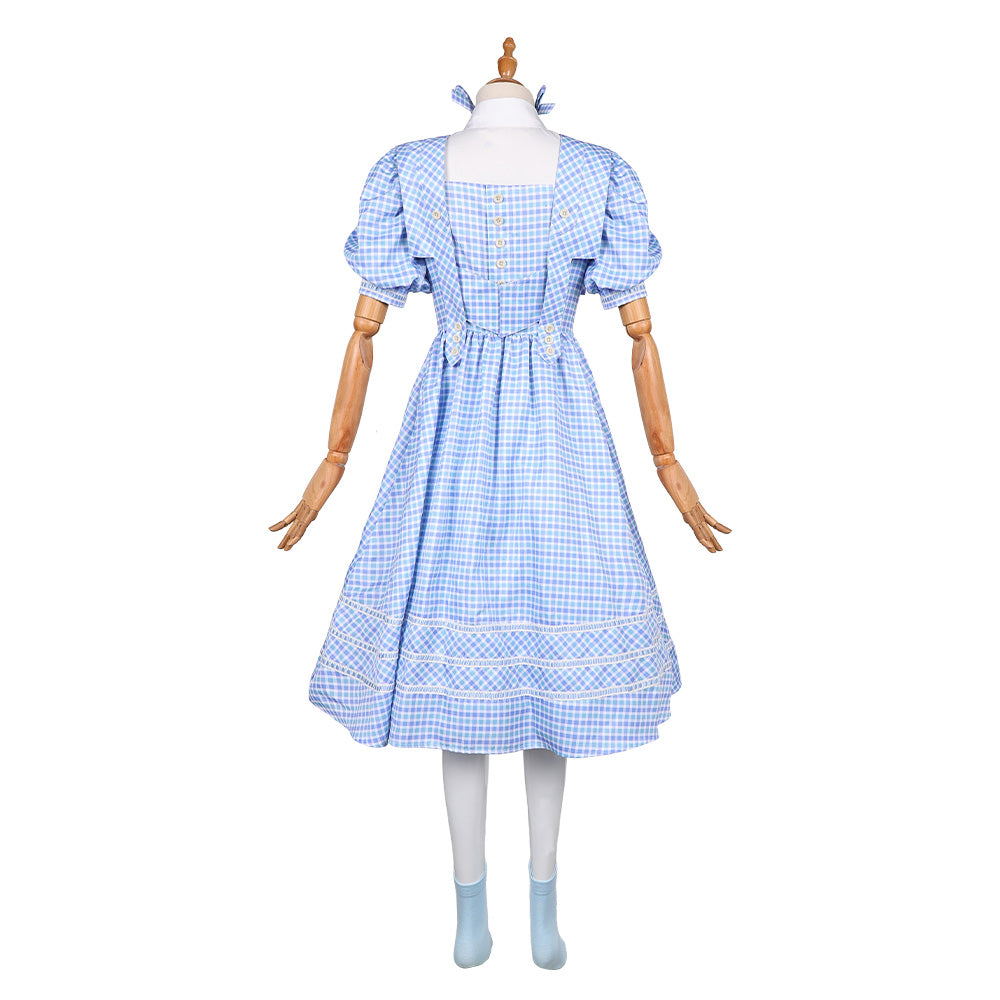 Wicked: For Good (2025) Dorothy Blue Gingham Dress Set Outfits Cosplay –  Coshduk