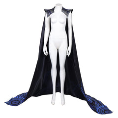 Wicked: For Good (2025) Elphaba Black Blue Long Cloak Outfits Cosplay Costume 