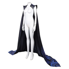 Wicked: For Good (2025) Elphaba Black Blue Long Cloak Outfits Cosplay Costume 