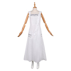 Wicked: For Good (2025) Elphaba White Dress Cosplay Costume Halloween Suit