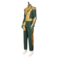 Wicked: For Good (2025) Fiyero Golden Green Suit Set Outfits Cosplay Costume 