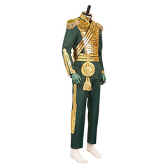 Wicked: For Good (2025) Fiyero Golden Green Suit Set Outfits Cosplay Costume 